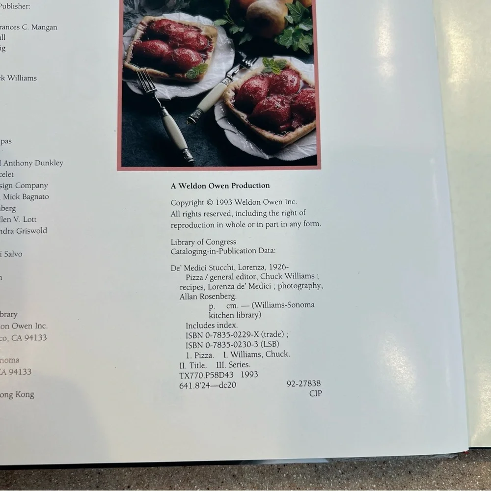 Williams-Sonoma Kitchen Library Hardcover Book-PIZZA